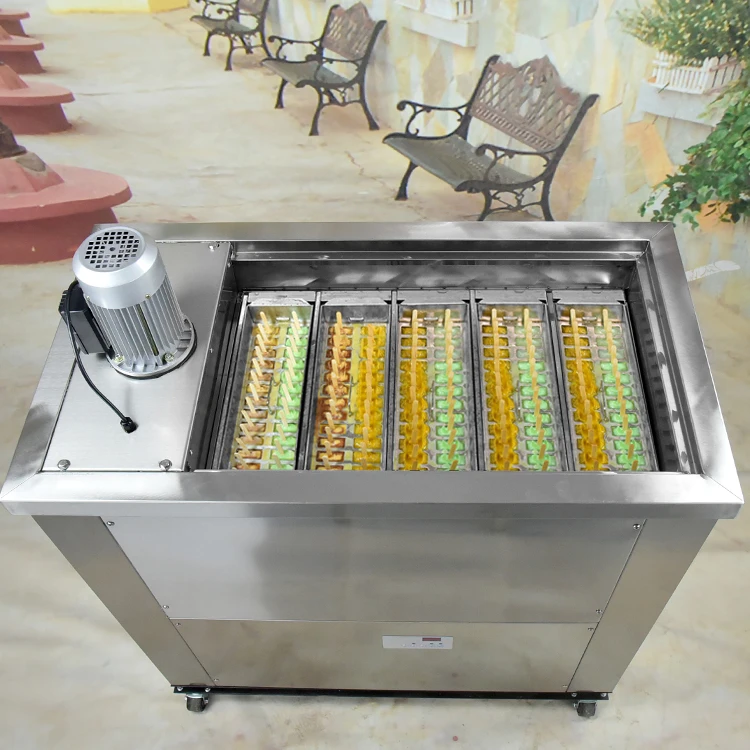 Free shipment to Venezuela tax included by sea 5 molds Brazil style automatic 304 stainless steel popsicle sticks machine