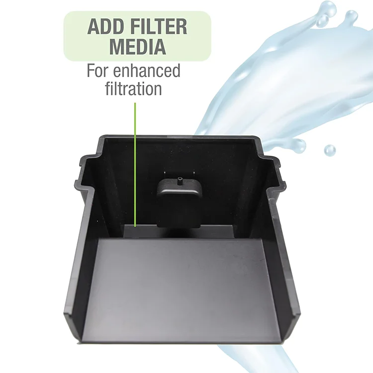 Easy to Install Simple to Hide Outdoor Fountains Pond and Waterfall Spillway Filter Box kit