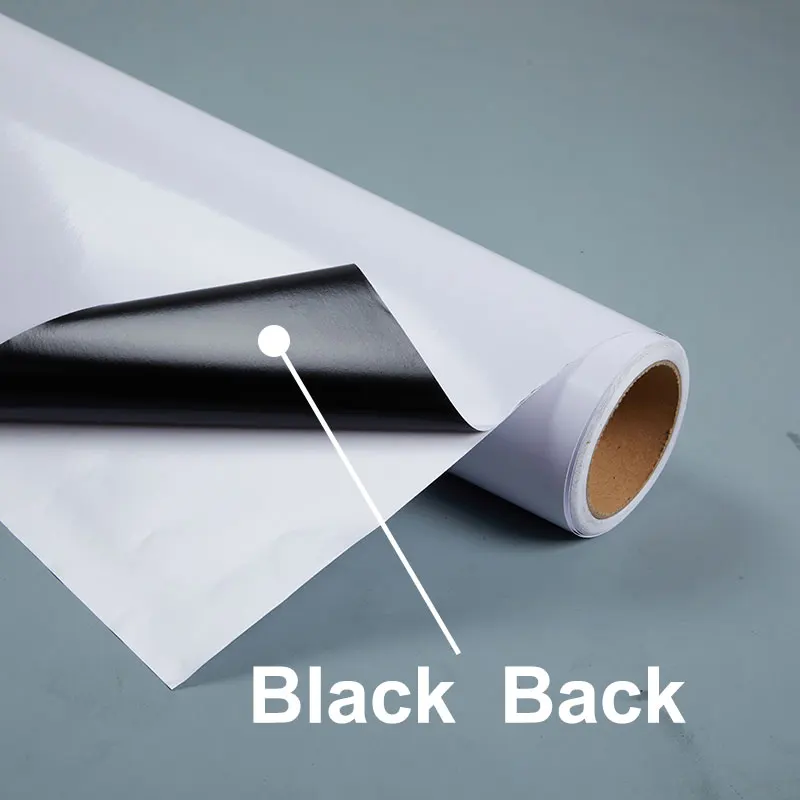 140g Eco-Solvent Printable Glossy Vinyl Stickers White Black Grey Glue Adhesive for Poster Materials