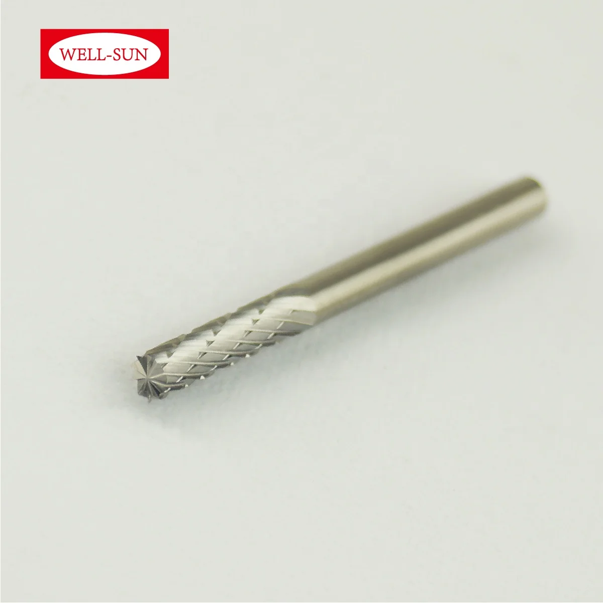 B-03-300185 Factory Cylindrical With End Cut Tungsten Rotary Carbide Burr 3mm shank Removing Metal Working Bur
