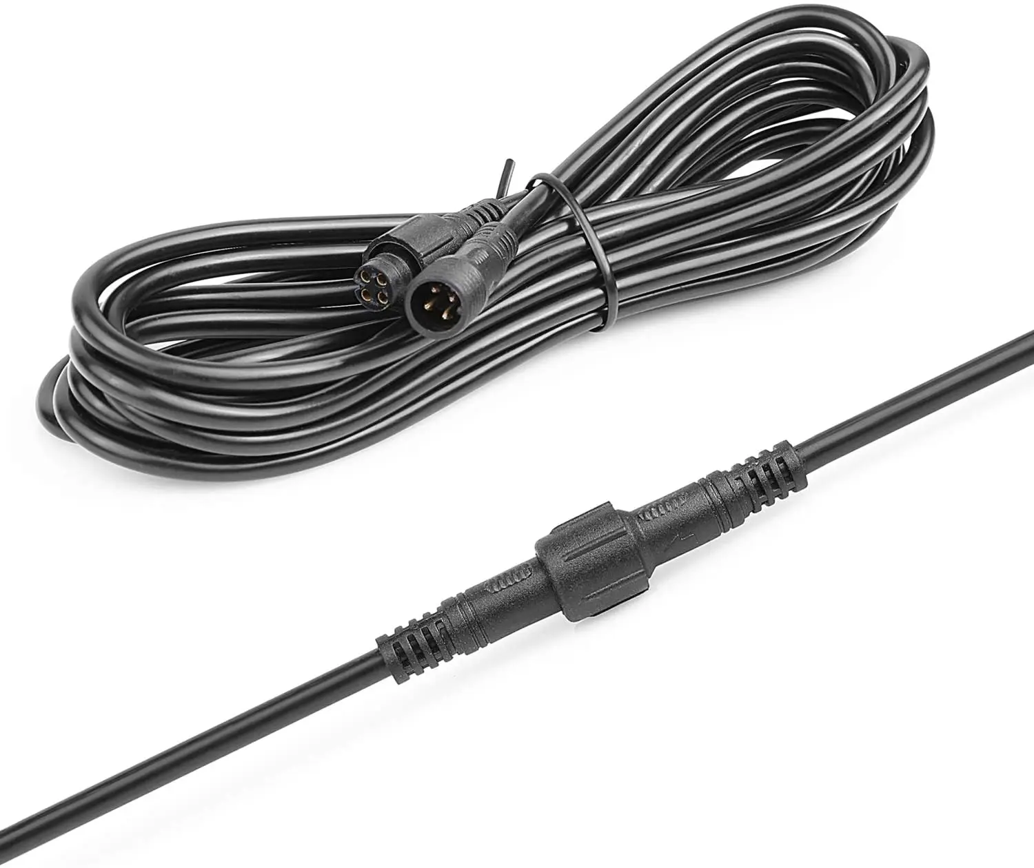 Extension cable harness 2/3/4 meters, rocker switch harness, and spring mount for atv utv light whip