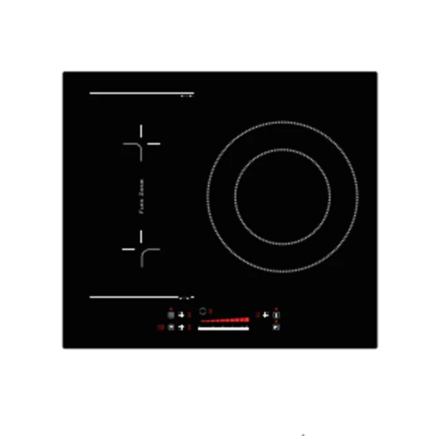 Hot sale Black Color Induction Cooker Ceramic Glass Plates with 3 burners