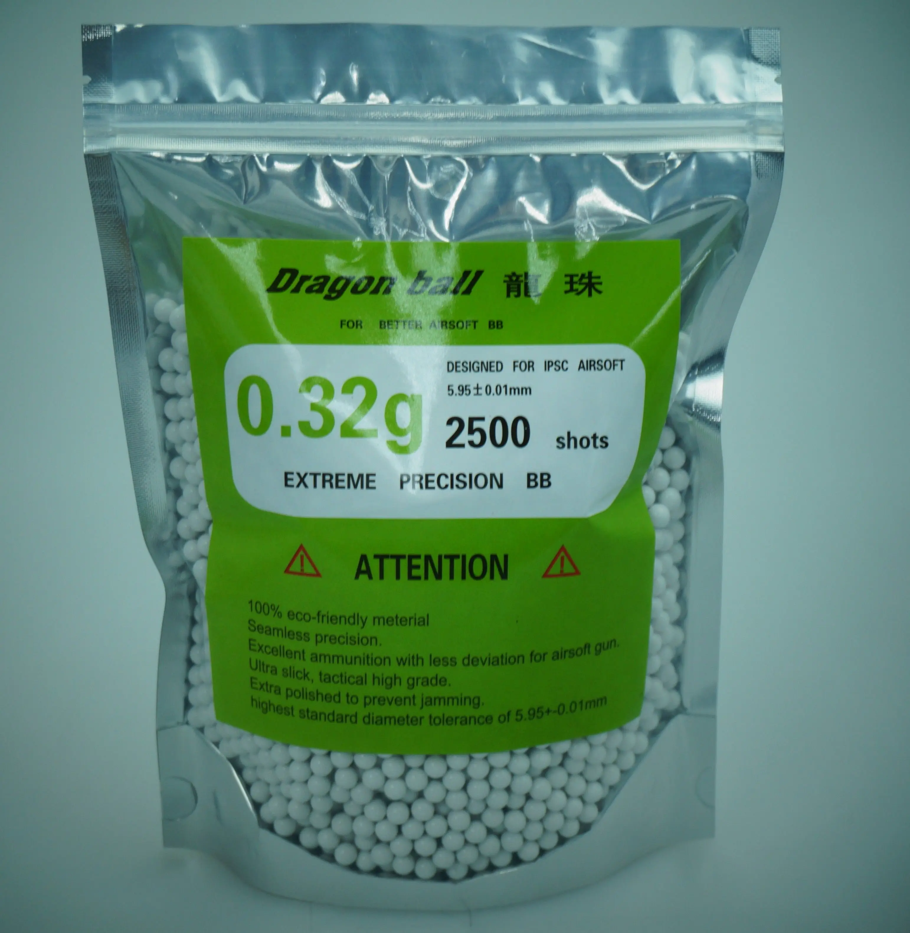 white Airsoft 6mm BB Bullets Highly Polished Pellets made in China