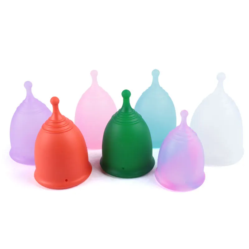 India and USA Hot Sale Wholesale Soft 100% Medical Grade Foldable Reusable Menstrual Cup Silicone Pravite Label For Women
