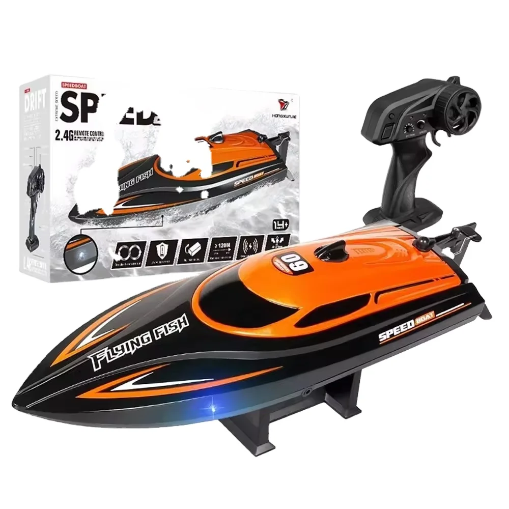High Speed 20KM/H Waterproof RC Racing Boat Toy 2.4 GHz Electric Remote Control Ship Model