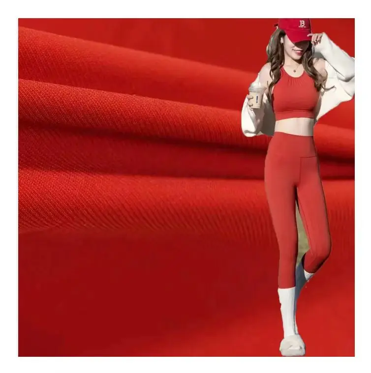 High 4way stretch 76% nylon 24% spandex knitted solid custom jersey fabric for yoga sport wear