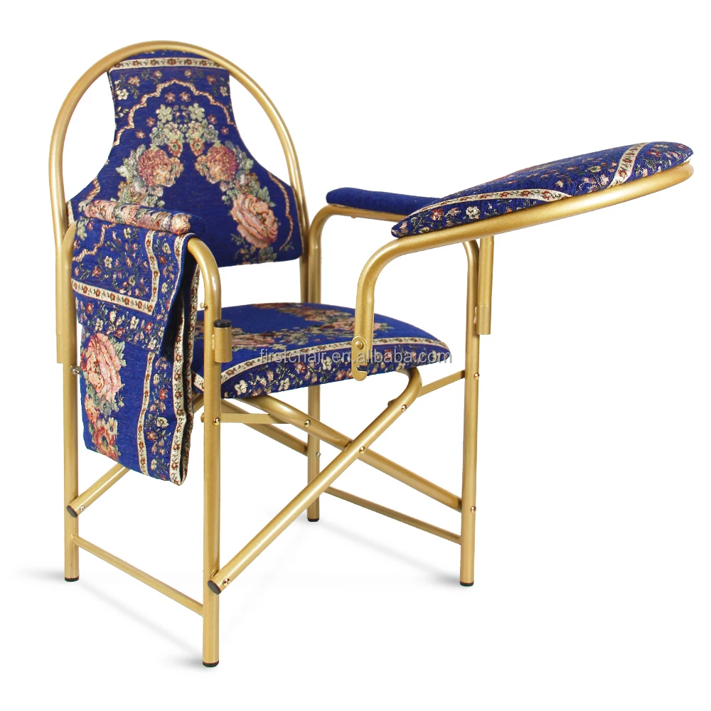 Factory new design foldable metal islam muslim mosque church prayer chair for praying