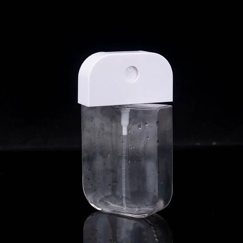 45ml 50ml Credit Card Sprayer Plastic Pump Perfume Atomiser PETG PP Refillable Pocket Portable Spray Bottle For Hand Sanitizer
