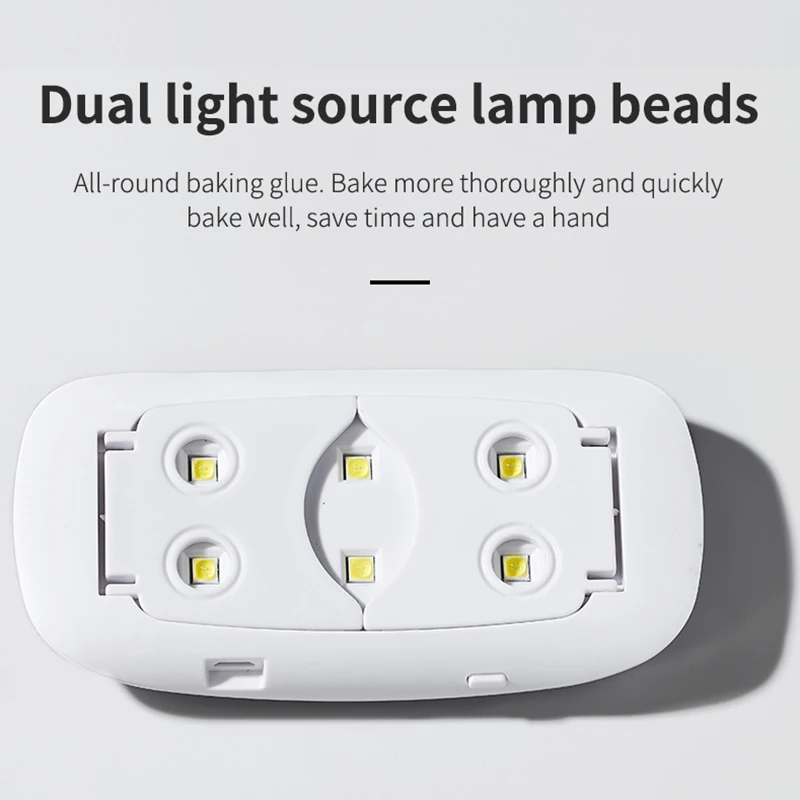 Wholesale Nail Equipment 6W Sun UV Gel Polish Dryer Curing Lamp Rechargeable UV Nail Lamp