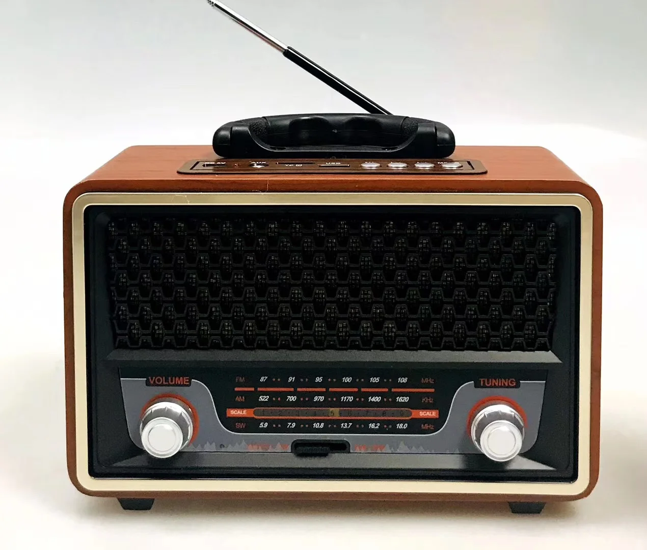  MEIER M-157BT FM AM SW 3 диапазона винтажное Ретро Радио перезаряжаемое радио с USB SD TF MP3-плеер