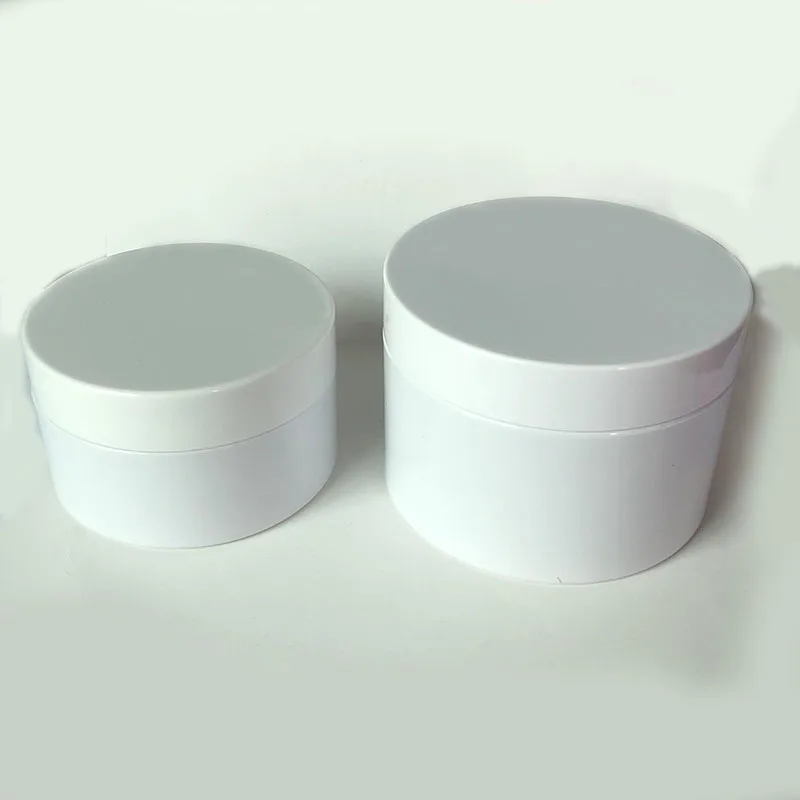 Wholesale empty 2oz plastic cream jar white 5g 10g 20g 50gPETG Cosmetic Containers