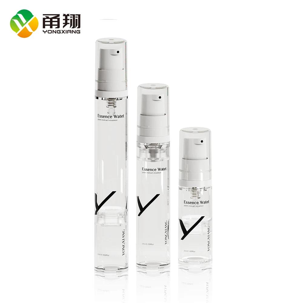5ml 10ml 15ml Plastic Refillable Mist Sprayer Airless Pump for Lotion & Cream Packaging Airless Bottle