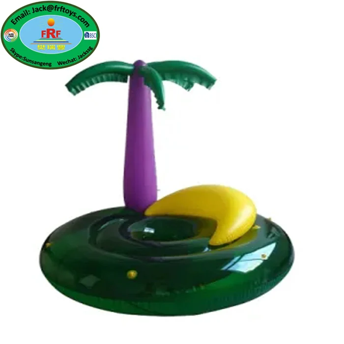Summer Party Pool Float Inflatable Palm Tree and Banana Island