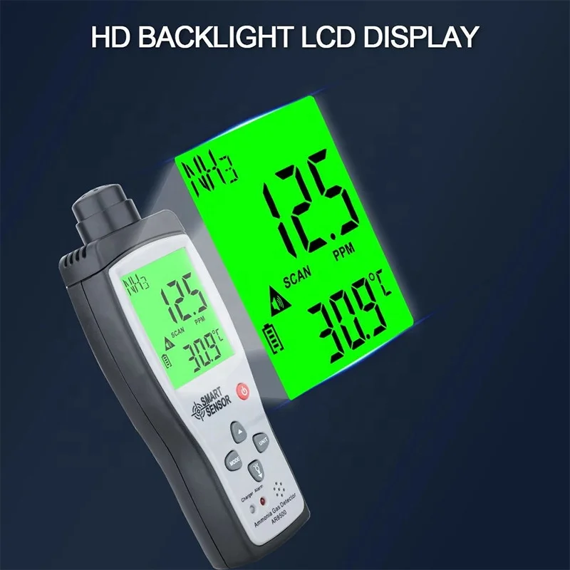 Интеллектуальный датчик AR8500 детектор аммиачного газа цифровой прибор для обнаружения газа NH3 детектор
