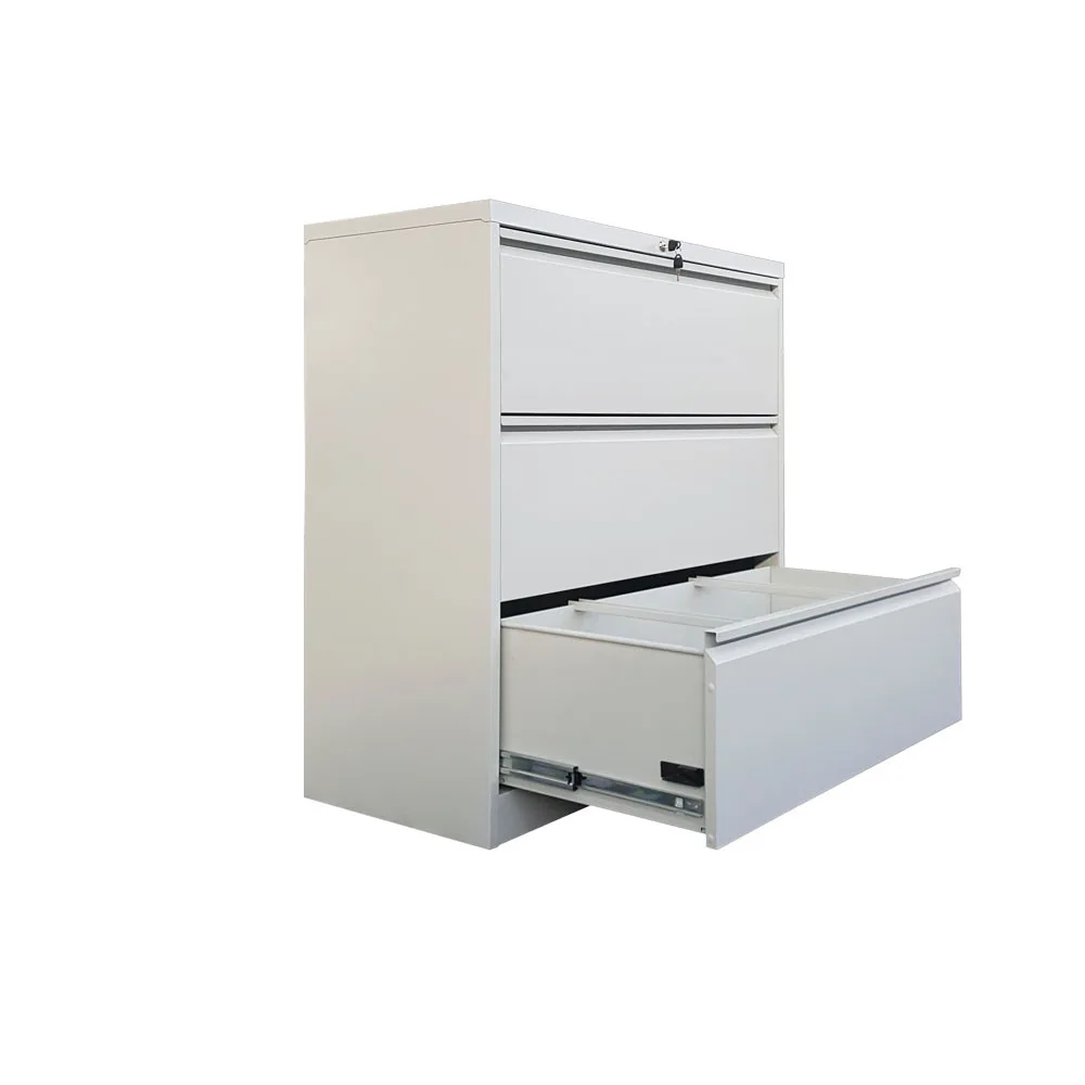 office used steel 2 3 4 wide drawer lateral hanging file cabinet