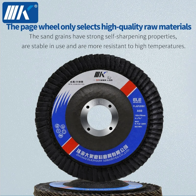 K brand metal grinding wheel 100x16mm cheap and durable grinding disc