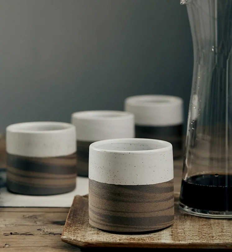 Nordic Style Modern Tableware Pottery Unique Coffee Cups