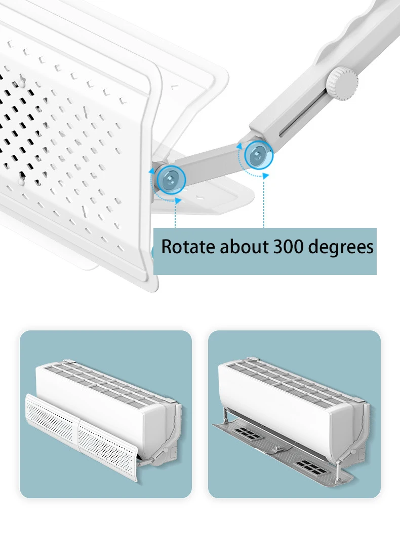 Household retractable air conditioner windshield 57-105cm wall-mounted air conditioner wind deflector ac accessories