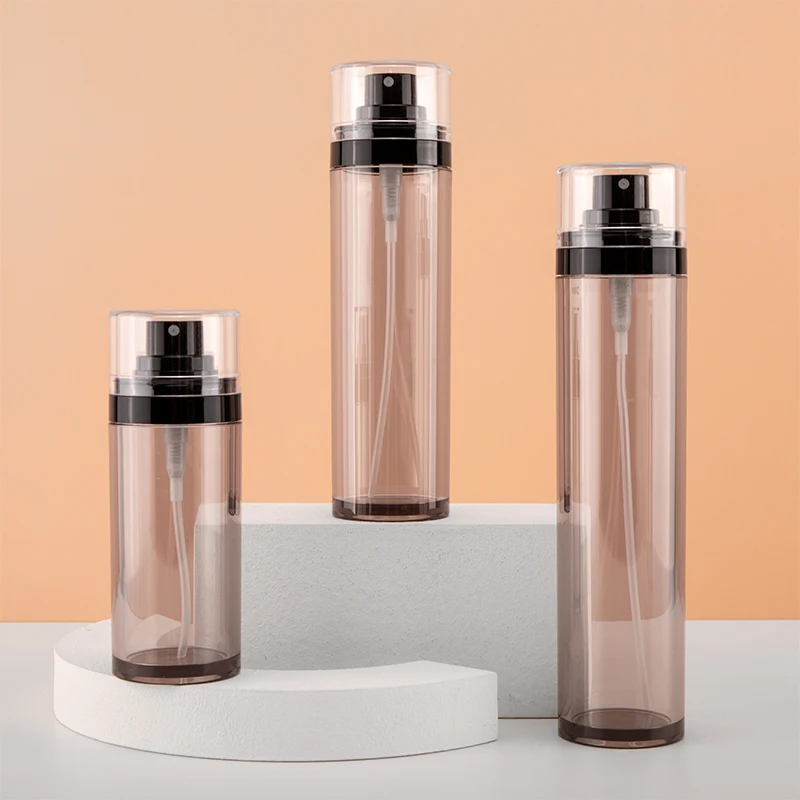 80ml 100ml Transparent Black Portable water replenishment Aerosol Spray Plastic Travel Bottle