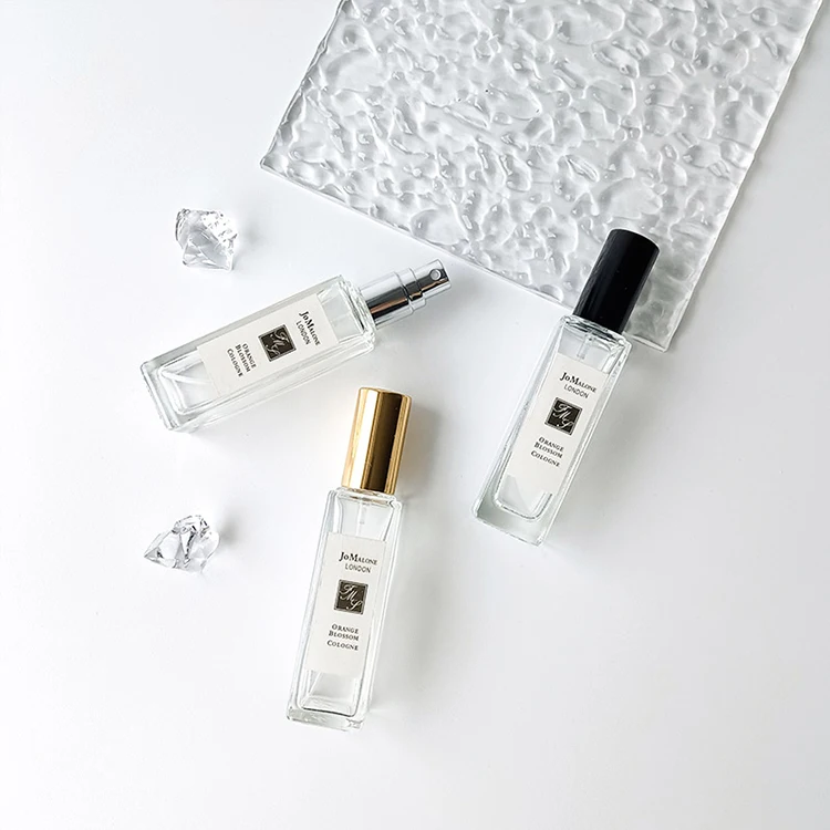 wholesale sublimation logo original refill atomizer women spray glass square perfume bottle 3 5 10 ml with box packaging