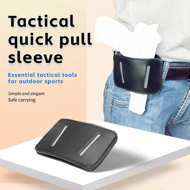 The Most Versatile Leather Gun Holster Universal Concealed Carry Gun Holder IWB OWB Pouch Bag