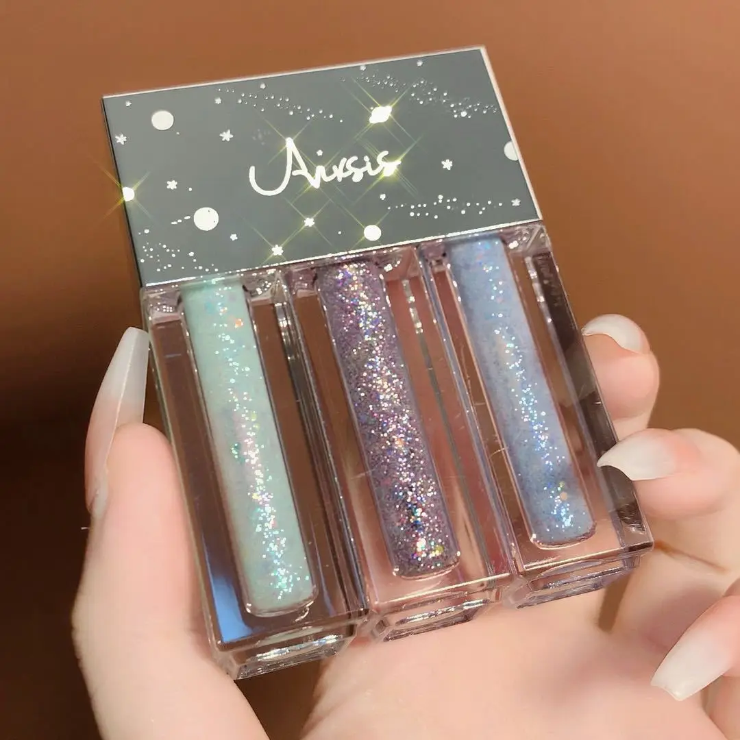 ANXSIS Shimmer Gel Liquid Eyeshadow Primer 3PCS Chinese Eye Shadow Makeup Sets