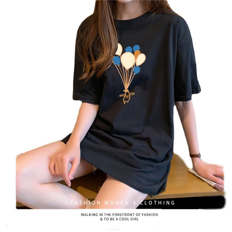 Новинка 2021, футболка для женщин, вырез лодочкой, чистый хлопок, короткий рукав, свободная Повседневная футболка для женщин, леди