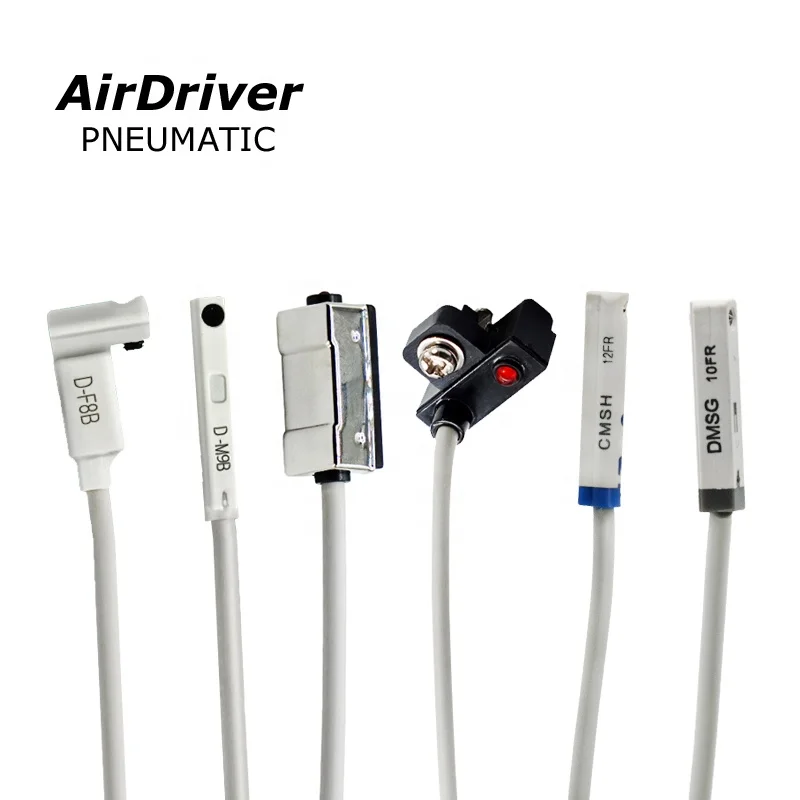 Пневматический цилиндр, магнитный язычковый переключатель, магнитный датчик