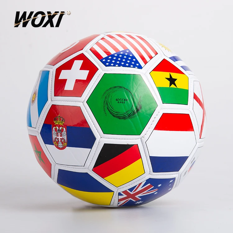 National Flag PVC size 5 football Soccer Ball little soccer balls with flags Custom soccer ball
