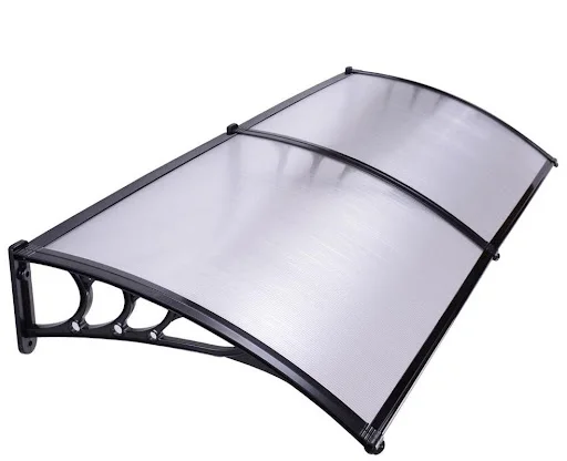 outdoor patio deck awning cover rain shelter polycarbonate front awnings canopy for doors and windows