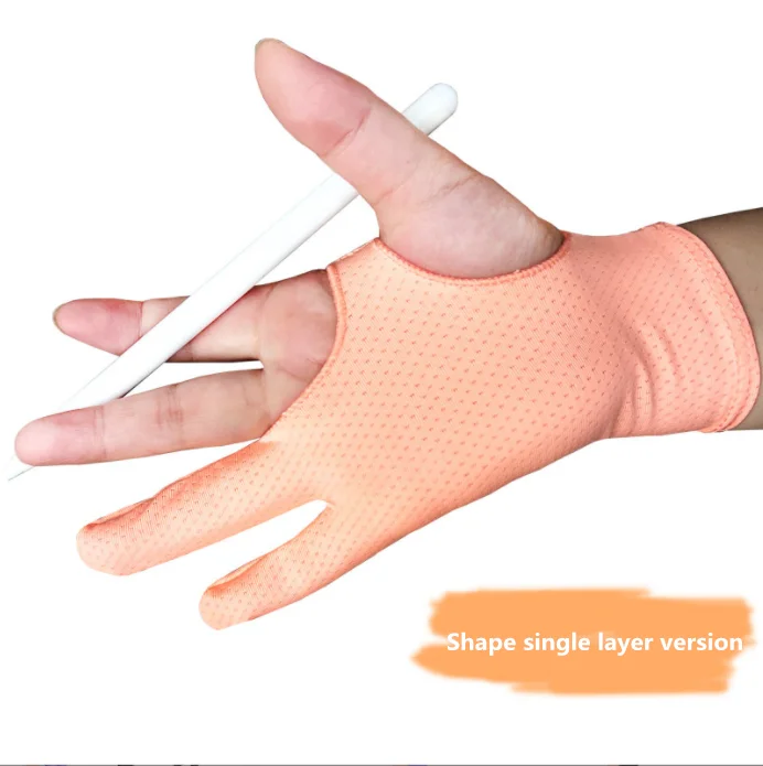 Two Fingers Anti Touch Sketching I Pad Tablet Gloves Painting Graphics Artist Drawing Gloves