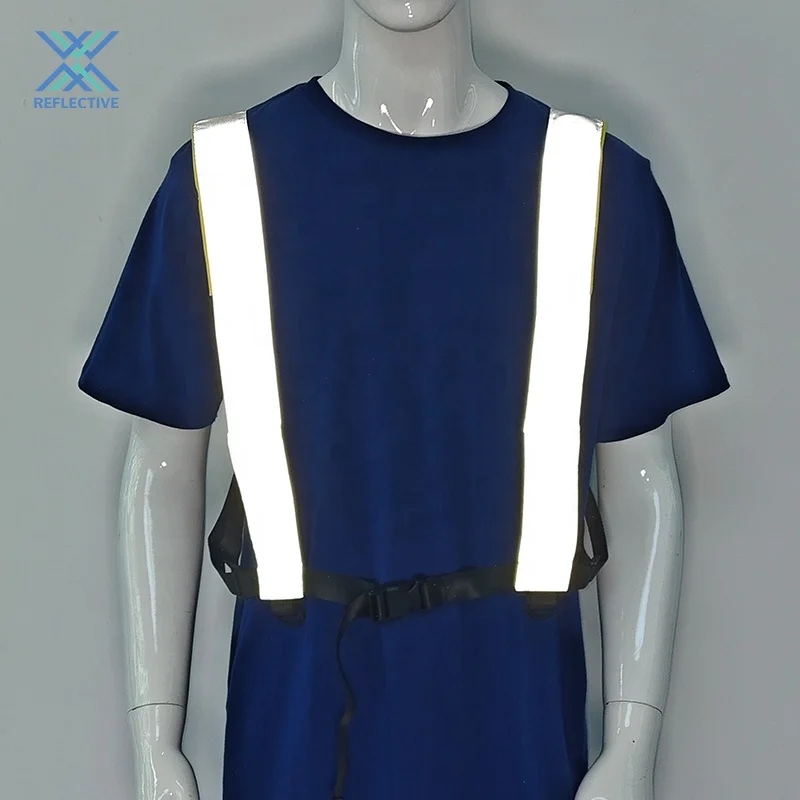 LX новый дизайн оптовая продажа Hi Vis на заказ велосипедный светоотражающий ремень жилет безопасности