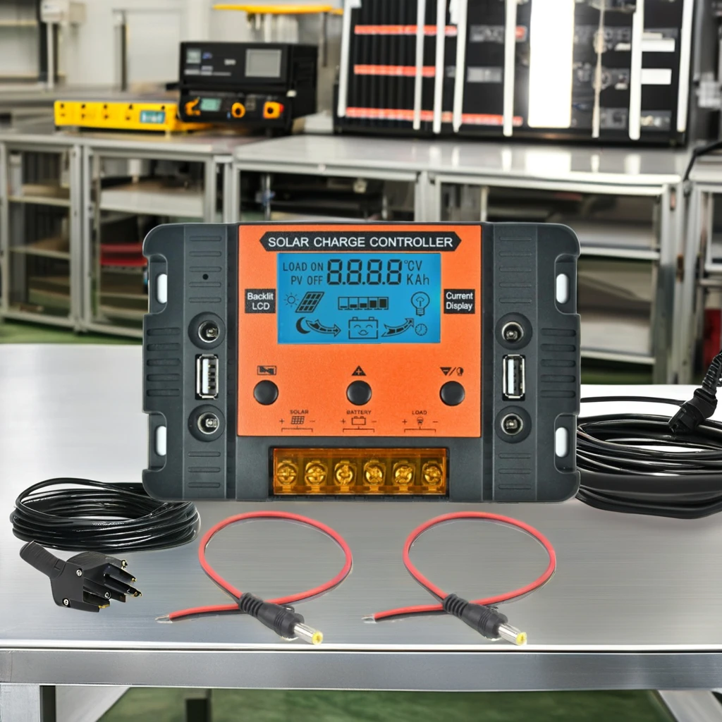 12V24V30A контроллер солнечного заряда PWM с подсветкой зарядка Вольта фотоэлектрическая мощность выходом USB