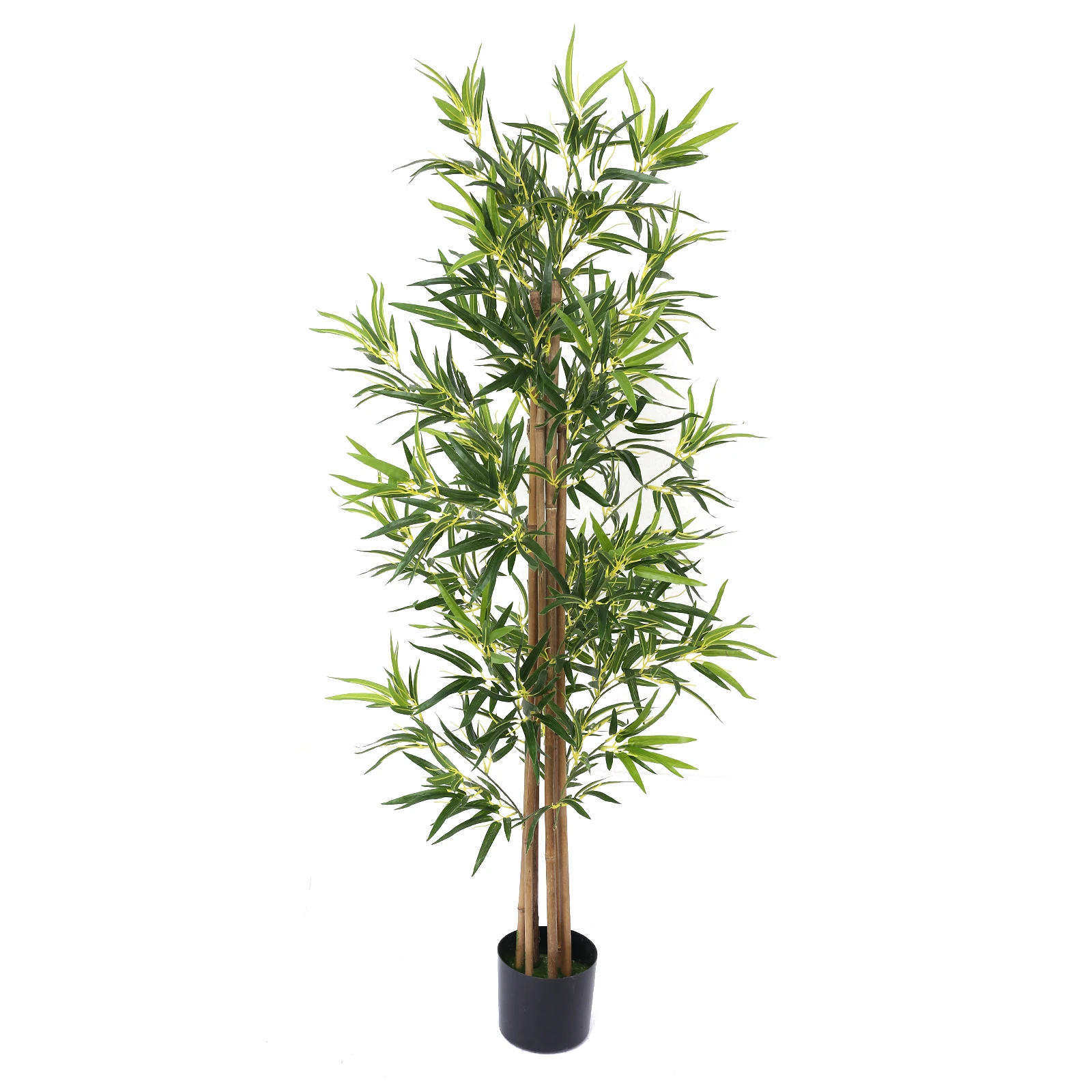 Artificial Bonsai Tree Nandina Faux Bamboo Plant  Potted Artificial House Plants for Garden Home Office Bathroom Decoration