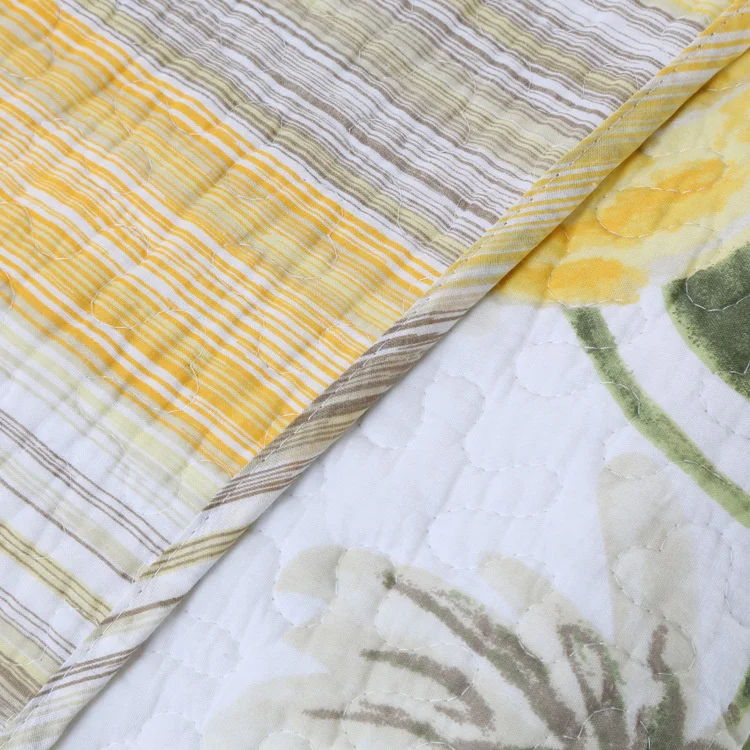 European Style Floral Pattern 100% Cotton Bedspread 230*250 CM Double Quilt Bedspread Bedding Coverlet