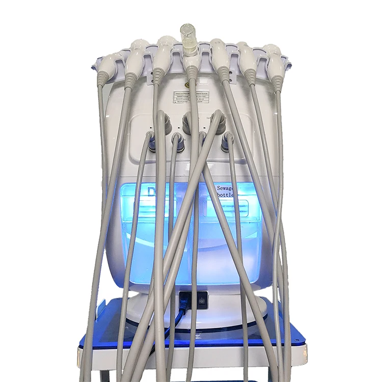 Кислородное устройство hydroluxx решения acua гидро Портативные Ручные наконечники для лица гидродермабразия с анализатором