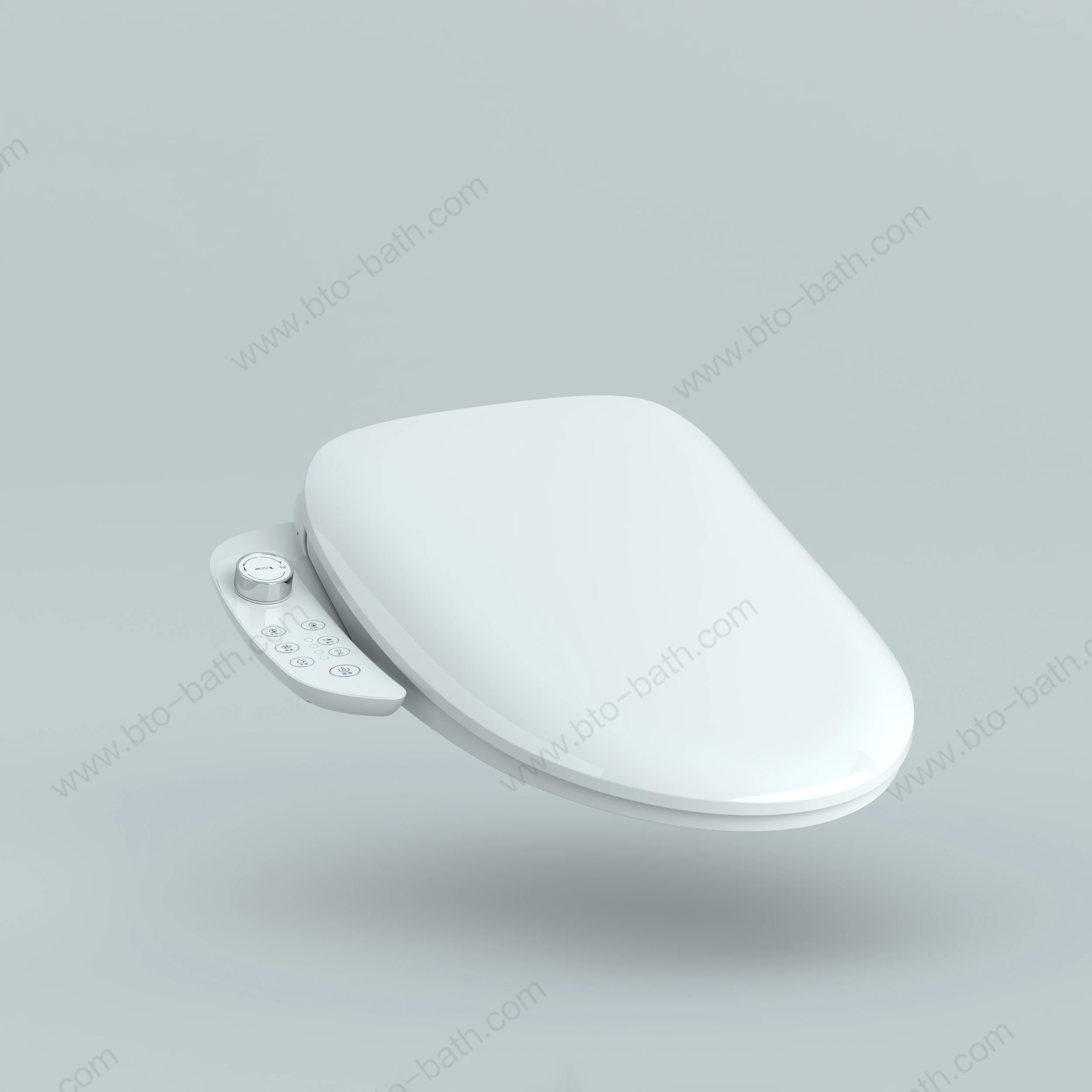 BTO High quality multi function elongated intelligent smart toilet seat cover electronic toilet seat with handle