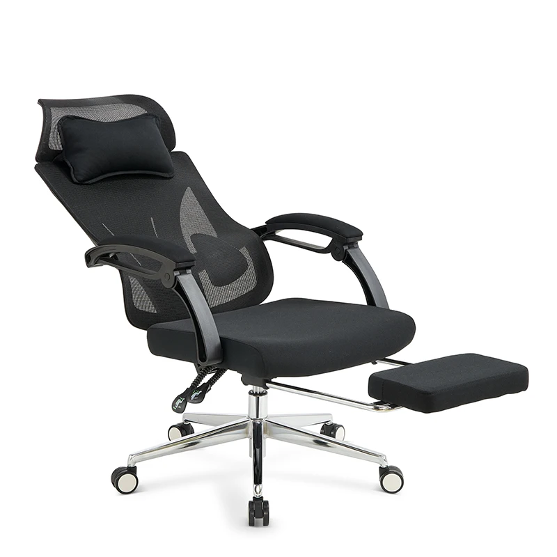Mesh Executive Office Chair Adjustable Ergonomic Reclining Chair with Footrest and Headrest