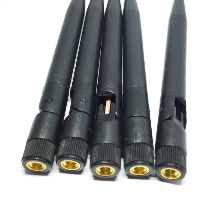2.4Ghz 2400Mhz 3dbi 5DBi antenna RP SMA male Wireless WLAN Black WIFI rf antenna