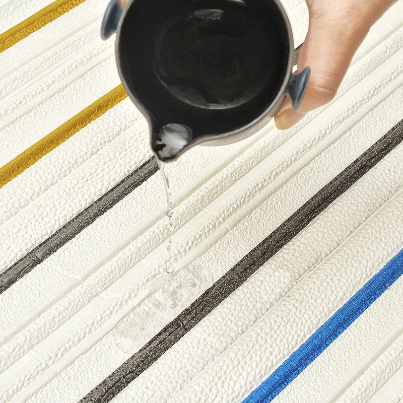 Modern Repositionable Wall Border Home Decoration Multiple Color Peel and Stick Flexible Oil-Proof Wall Cladding Wallpaper