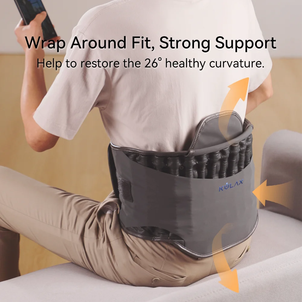 Health Care Products Inflatable US Patent Graphene Lumbar Spine Air Traction Back Decompression Belt for Lower Back Pain Relief