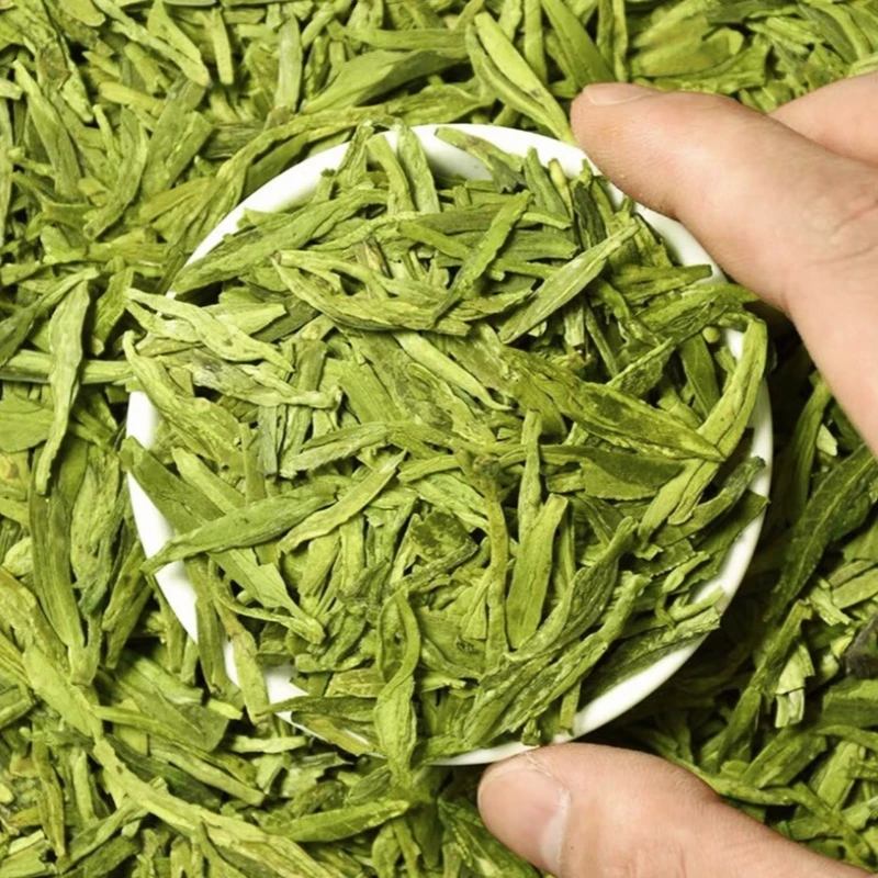Органический чайный лист дракона Longjing новый урожай рассыпной зеленый чай в Западном озере из Ханчжоу упакованный бутылки саше вакуумной упаковке