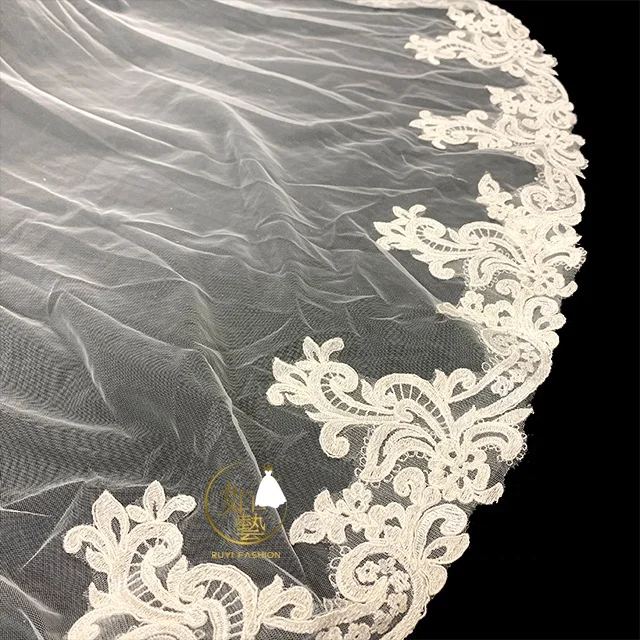 
Hot sell High Quality 2021 new style Wedding veil simple bridal veil Premium Tulle veil 