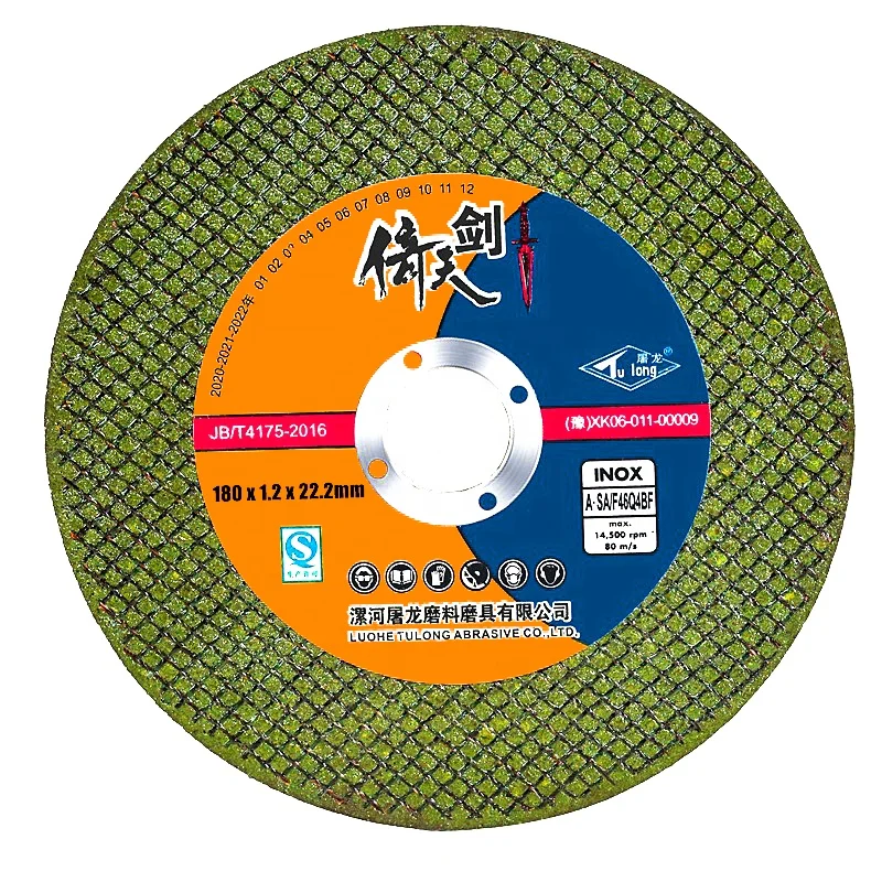 
abrasive cutting wheels for stainless steel 180*1.2*22 mm 