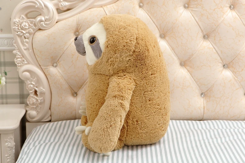 Free Sample Kawaii Adopt Me Big White and Yellow Sloth Plush Animal Pillow Stuffed Toy Soft Doll Education Toddle Gift