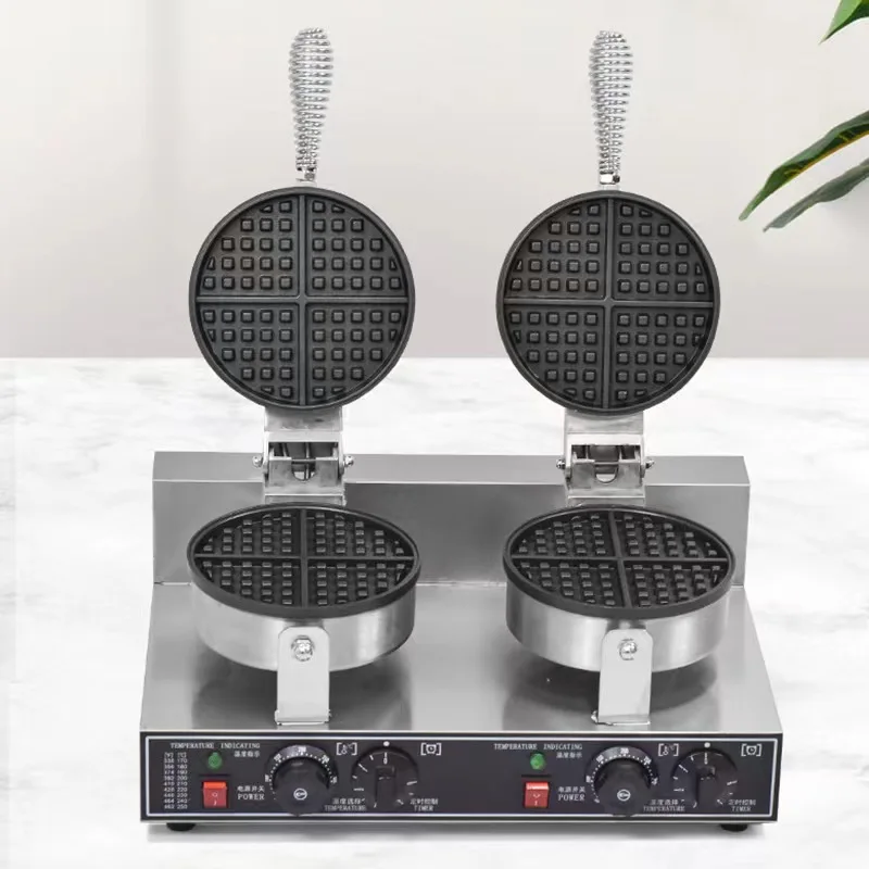 Kitchen Equipment Double Commercial Electric Waffle Making Maker Machine Waffle Baker Factory With CE