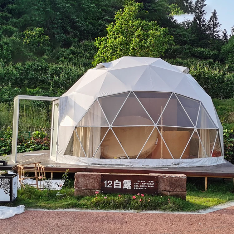 12FT Garden Dome Bubble Tents Upgraded Geodesic Dome Greenhouse Ball Tents