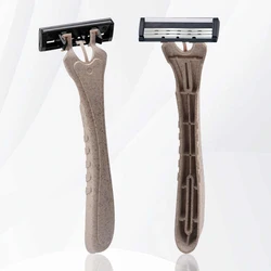 Easy to use eco-friendly disposable light bath shaver hotel shaving cream bagged shaver men and women travel manual razor