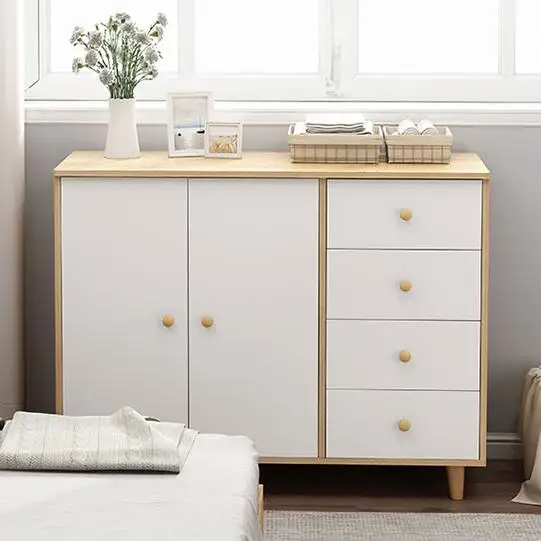 
Solid Wood Sideboard for Kitchen & Living Room | Chest of Drawers Wooden Cabinet | with 9 Drawers Luxury cherry wood 