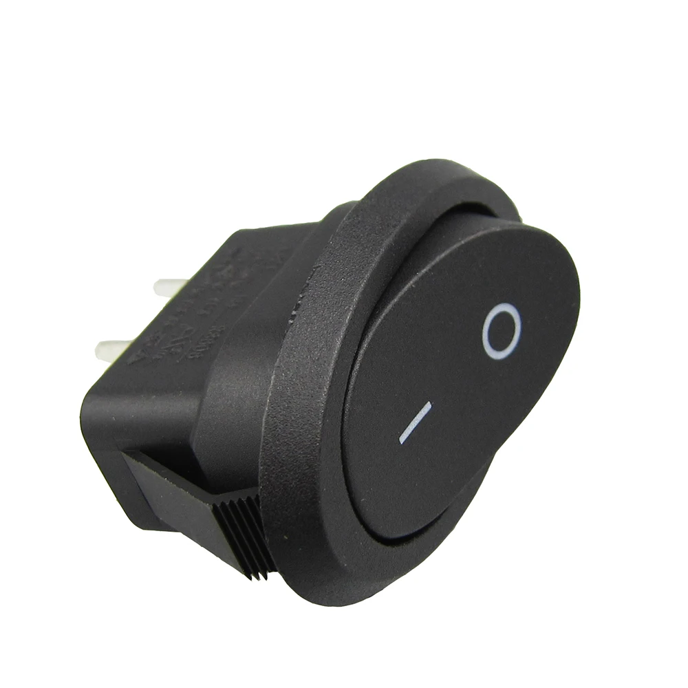Оптовая 250 В черный овальный кулисный переключатель